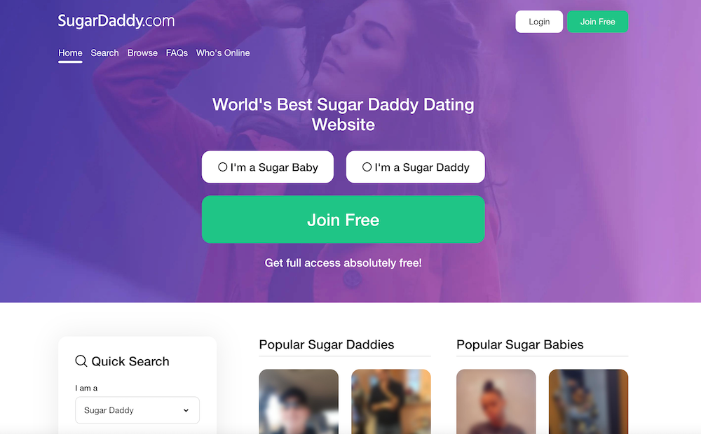 sugardaddy homepage